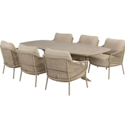 4 Seasons Outdoor  Nevada 250 x 105 cm Sardinia 6 tuinset latte< Tuinsets