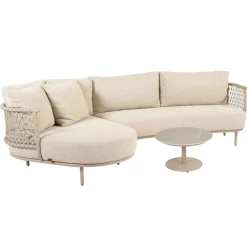 4 Seasons Outdoor  Sardinia Boaz ø 60 cm loungeset latte< Loungesets