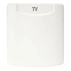 Camping Elektra-ABL 12V en TV wanduitvoerdoos wit