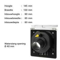 Tankdoorvoeren & Afvoerpluggen-ABL Watertank vulopening invoerdoos wit