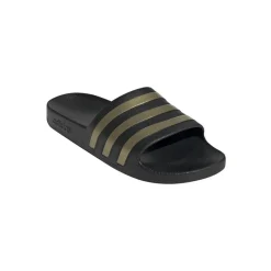 Badslippers|Slippers-adidas Adilette Aqua slippers core black gold metallic