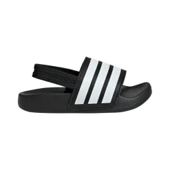 Badslippers|Slippers-adidas Adilette Estrap slippers junior peuter black