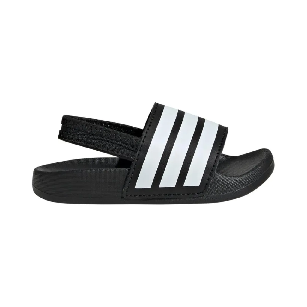 Badslippers|Slippers-adidas Adilette Estrap slippers junior peuter black