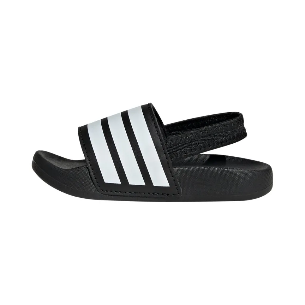 Badslippers|Slippers-adidas Adilette Estrap slippers junior peuter black