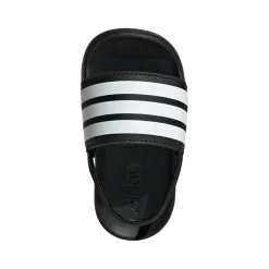 Badslippers|Slippers-adidas Adilette Estrap slippers junior peuter black