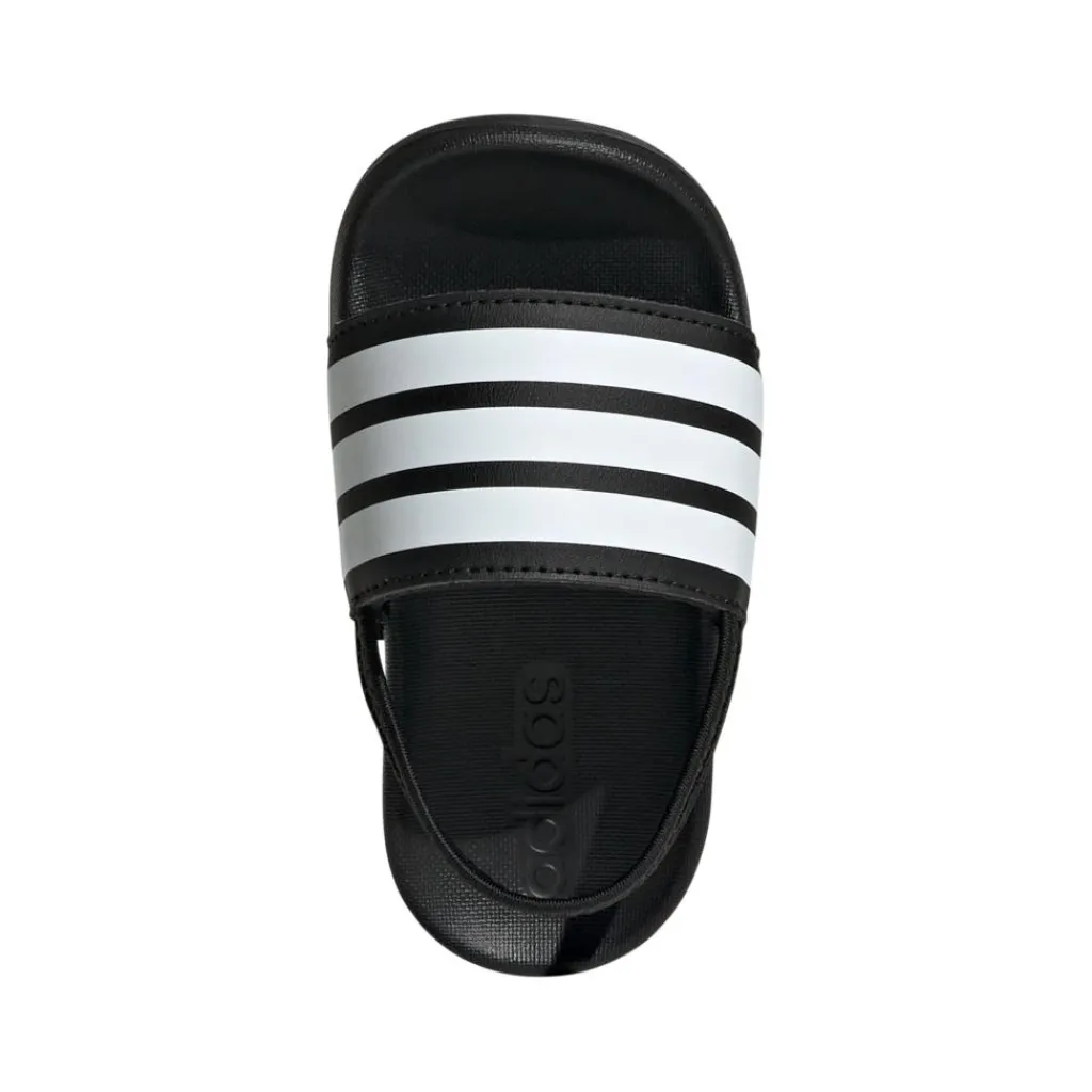 Badslippers|Slippers-adidas Adilette Estrap slippers junior peuter black