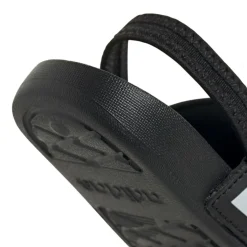 Badslippers|Slippers-adidas Adilette Estrap slippers junior peuter black