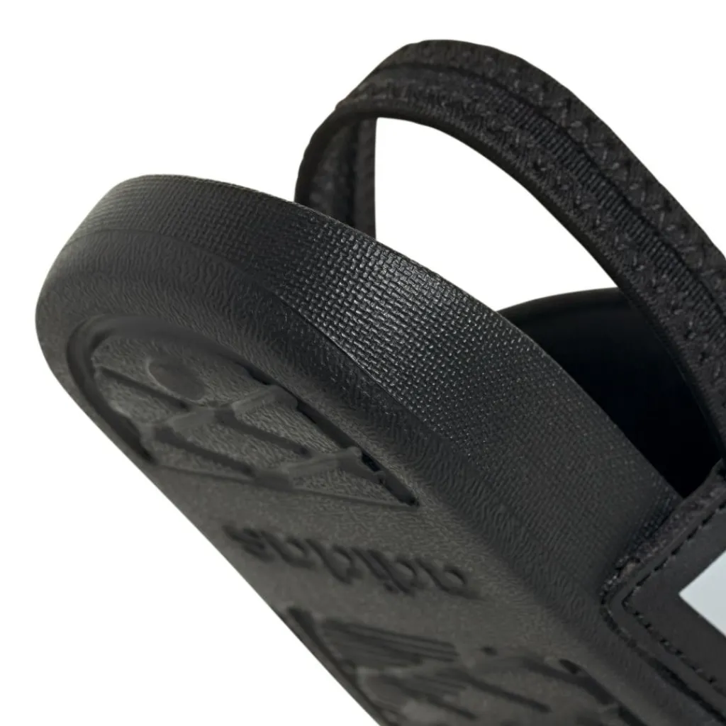 Badslippers|Slippers-adidas Adilette Estrap slippers junior peuter black