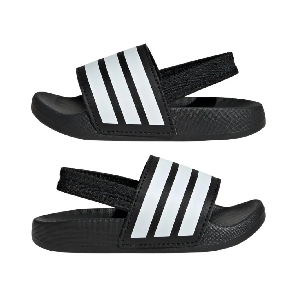 Badslippers|Slippers-adidas Adilette Estrap slippers junior peuter black