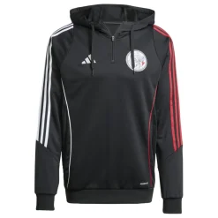 adidas Ajax Tiro 24 hoodie heren black white bold red< Voetbalkleding