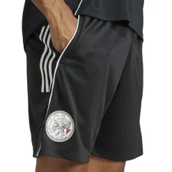 Voetbalkleding-adidas Ajax Tiro 25 voetbalbroekje heren black white bold red
