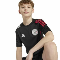 Voetbalkleding-adidas Ajax Tiro 25 voetbalshirt junior black white bold red