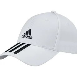 Tenniskleding-adidas Baseball 3-Stripes Twill tennispet dames white