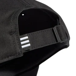 Tenniskleding-adidas Baseball 3-Stripes Twill tennispet black - L