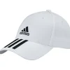 Tenniskleding-adidas Baseball 3-Stripes Twill tennispet white - L