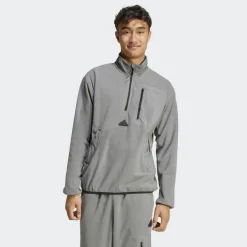 adidas City Escape Polar fleece sweater heren grey four< Sport Trui