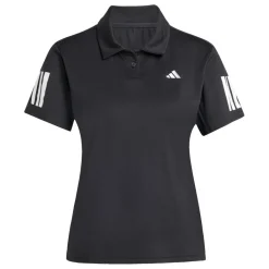 Tenniskleding-adidas Club Climacool 3-Stripes tennispolo dames black