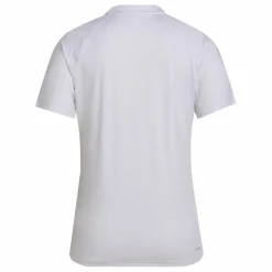 Tenniskleding-adidas Club 3-stripes tennisshirt dames white