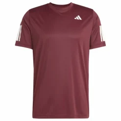 adidas Club 3-stripes tennisshirt heren shadow red< Tenniskleding