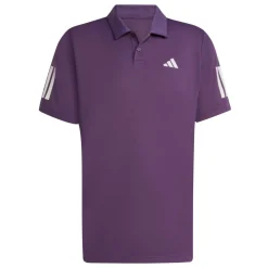 Tenniskleding-adidas Club 3-Stripes tennispolo heren aurora plum