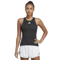 Tenniskleding-adidas Club tennis tanktop dames zwart