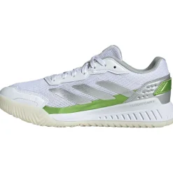 adidas Courtquick padelschoenen dames cloud white silver metallic lucid lemon< Padelschoenen
