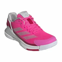 Padelschoenen-adidas Crazyquick Lightstrike padelschoenen dames lucid pink silver metallic lucid red