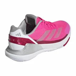 Padelschoenen-adidas Crazyquick Lightstrike padelschoenen dames lucid pink silver metallic lucid red
