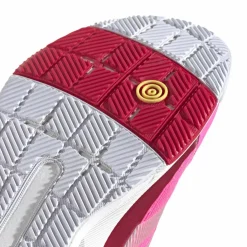 Padelschoenen-adidas Crazyquick Lightstrike padelschoenen dames lucid pink silver metallic lucid red