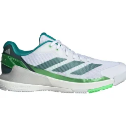 Padelschoenen-adidas Crazyquick padelschoenen heren cloud white aurora ivy lime burst