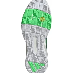 Padelschoenen-adidas Crazyquick padelschoenen heren cloud white aurora ivy lime burst