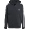 adidas Essential Fleece 3-Stripes vest heren black< Truien & Vesten