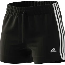 Sportbroek-adidas Essential Slim 3-Stripes short dames black white