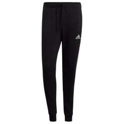 Sportbroek-adidas Essentials Fleece 3-Stripes joggingbroek heren black