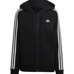 Truien & Vesten-adidas Essentials 3-Stripes French Terry vest dames black white