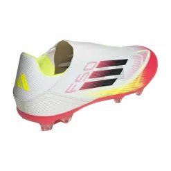Voetbalschoenen-adidas F50 League FG MG voetbalschoenen heren cloud white core black solar yellow