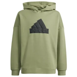 Truien & Vesten-adidas Future Icons Logo hoodie junior tent green black