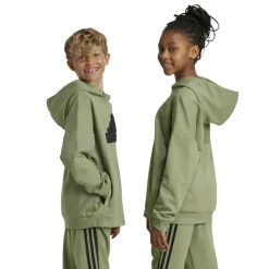 Truien & Vesten-adidas Future Icons Logo hoodie junior tent green black