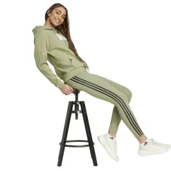 adidas Future Icons 3-Stripes legging dames tent green< Broeken