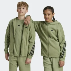 adidas Future Icons 3-Stripes trainingsjack junior tent green black< Trainingsjack