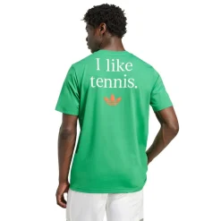 adidas Graphic tennisshirt heren green< Tenniskleding