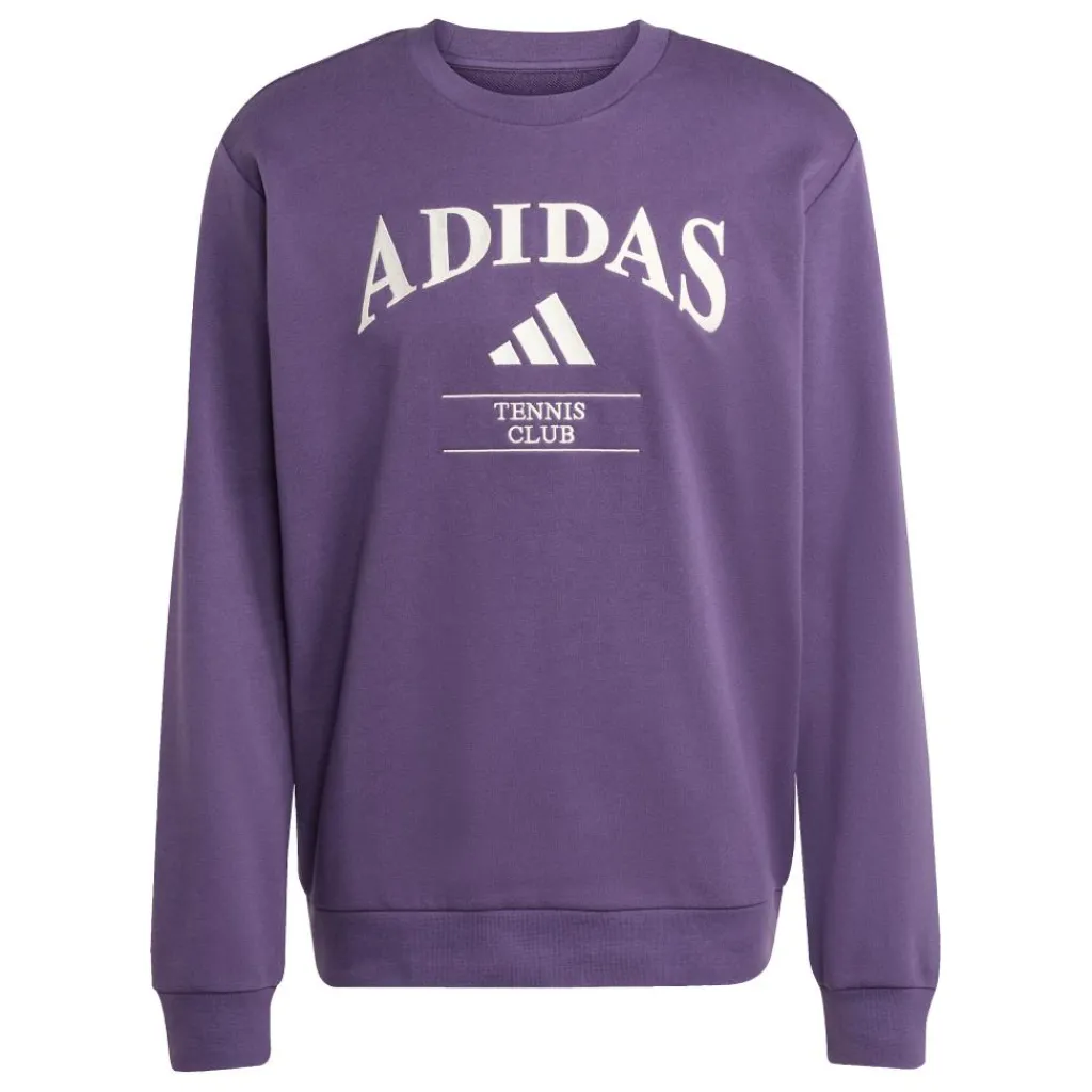 Tenniskleding-adidas Heritage Graphic tennistrui heren burgundy chalk white