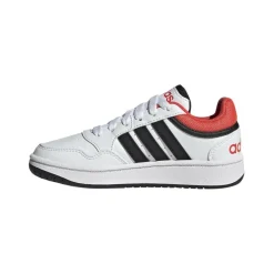 Schoenen-adidas Hoops 3.0 schoenen junior cloud white core black bright red