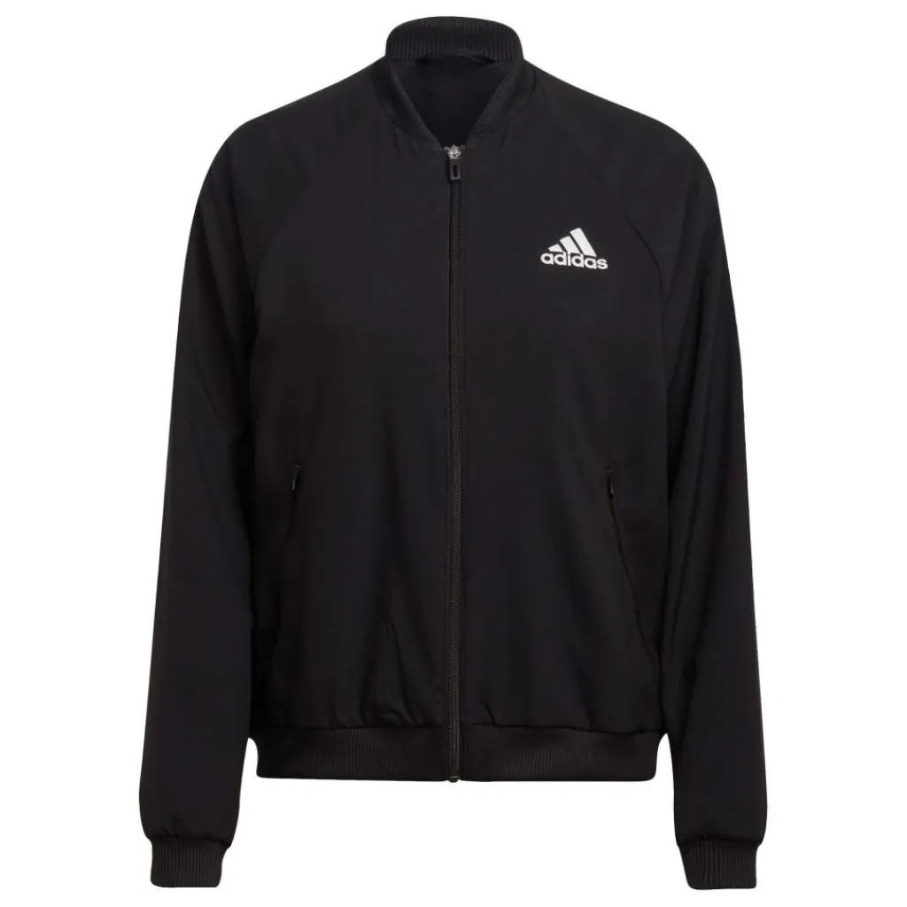 adidas Melbourne trainingsjack dames black white< Tenniskleding