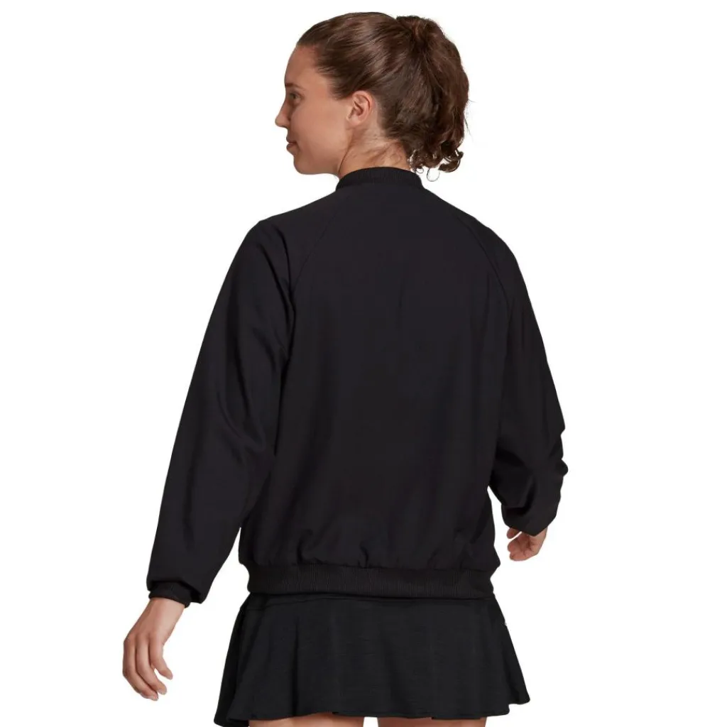 adidas Melbourne trainingsjack dames black white< Tenniskleding