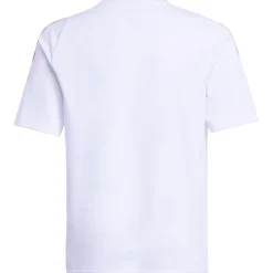 Voetbalkleding-adidas Messi voetbalshirt junior white semi lucid red