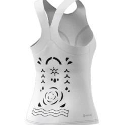 adidas Par T Y tennis tanktop dames white black< Tenniskleding