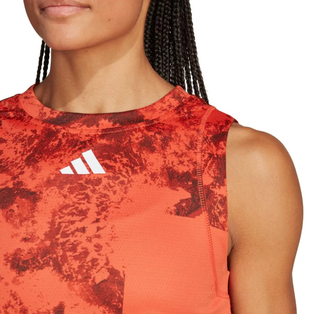 adidas Paris Match tennis tanktop dames preloved red< Tenniskleding