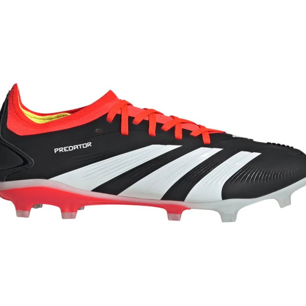 adidas Predator 24 Pro FG voetbalschoenen heren core black cloud white solid red< Voetbalschoenen