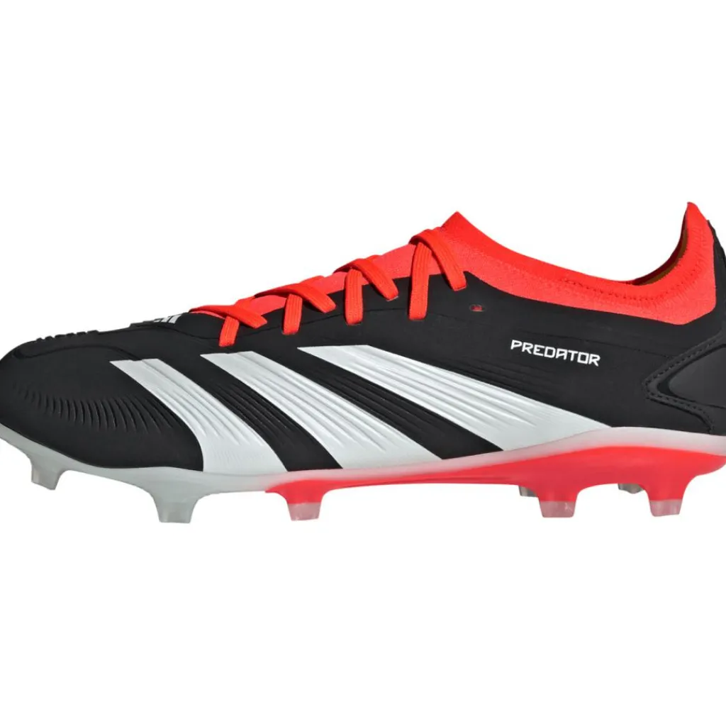adidas Predator 24 Pro FG voetbalschoenen heren core black cloud white solid red< Voetbalschoenen